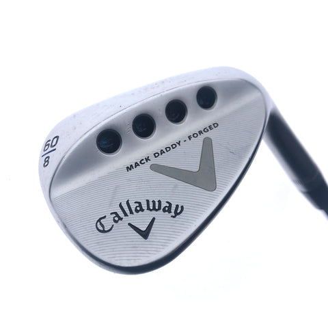 Used Callaway Mack Daddy Forged Chrome Lob Wedge / 60.0 Degrees / Stiff Flex