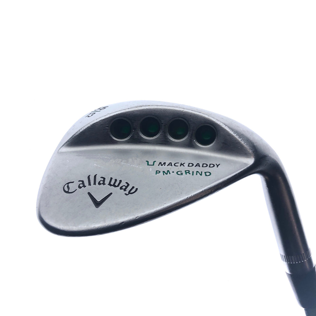 Used Callaway Mack Daddy PM Grind 19 Chrome Sand Wedge / 56 Degrees / Wedge Flex