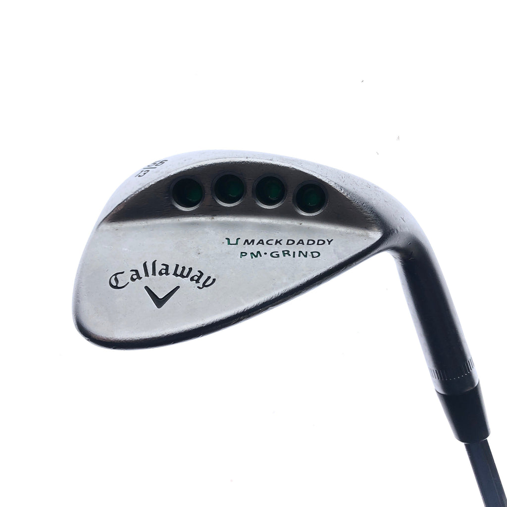 Used Callaway Mack Daddy PM Grind 19 Chrome Sand Wedge / 56.0 Deg / Wedge Flex