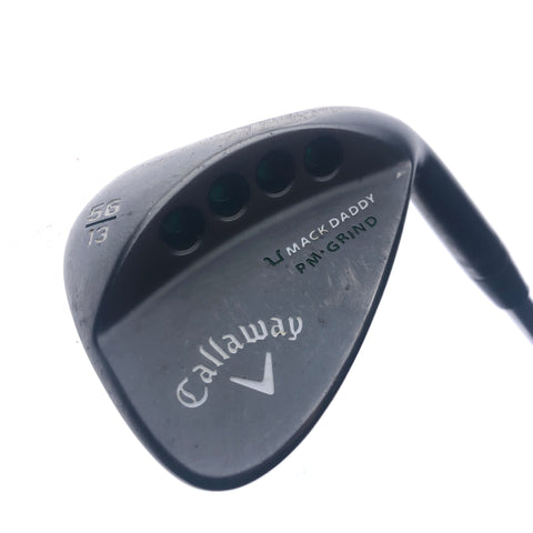 Used Callaway Mack Daddy PM Grind 19 Grey Sand Wedge / 56 Degrees / Regular Flex