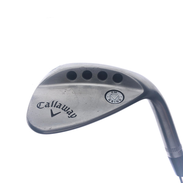 Used Callaway Mack Daddy PM Grind 19 Raw Lob Wedge / 58.0 Degrees / Stiff Flex