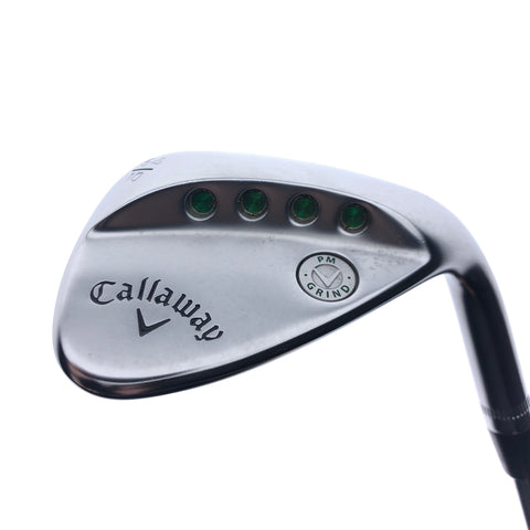 Used Callaway Mack Daddy PM Grind Chrome Lob Wedge / 64.0 Degrees / Wedge Flex