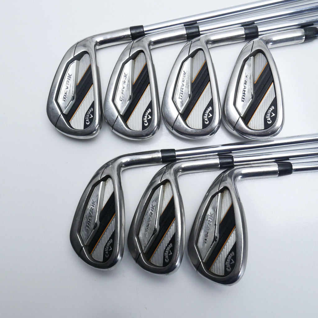 Used Callaway Mavrik Iron Set / 5 - PW + AW / Stiff Flex