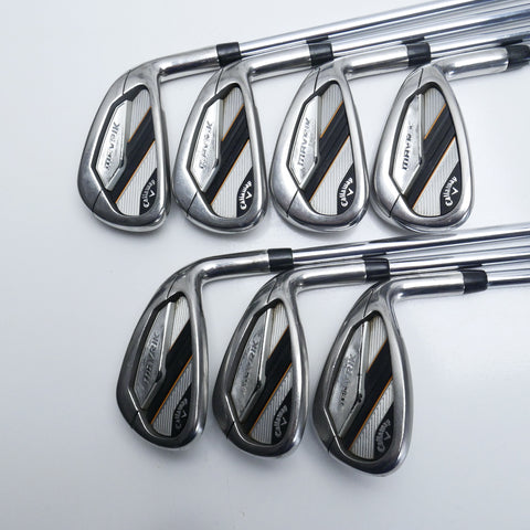 Used Callaway Mavrik Iron Set / 5 - PW + AW / Stiff Flex