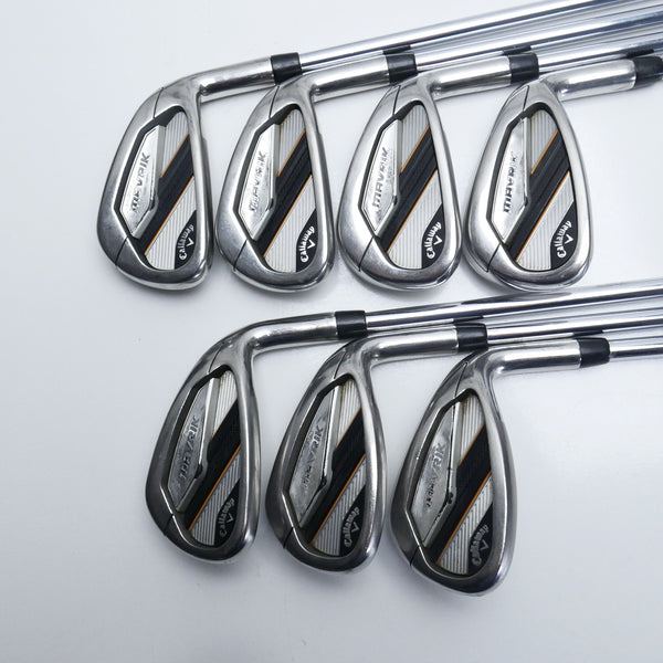 Used Callaway Mavrik Iron Set / 5 - PW + AW / Stiff Flex