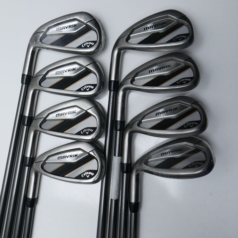 Used Callaway Mavrik Iron Set / 5 - SW + AW / Regular Flex / Left-Handed