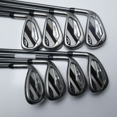 Used Callaway Mavrik Iron Set / 5 - SW + AW / Regular Flex / Left-Handed