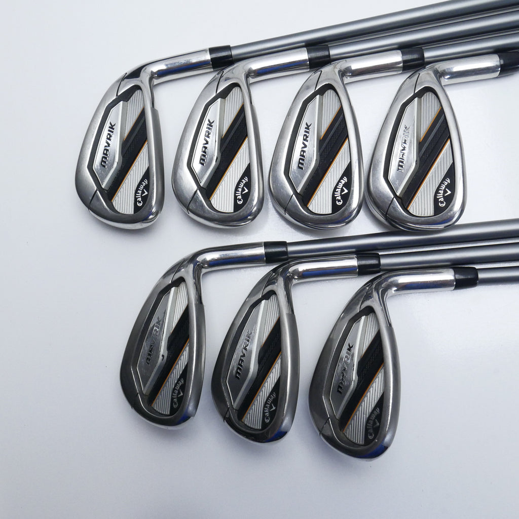 Used Callaway Mavrik Iron Set / 6 - PW + AW + GW / Soft Regular Flex