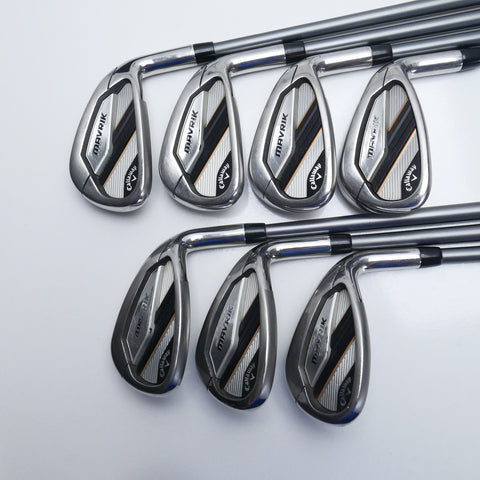 Used Callaway Mavrik Iron Set / 6 - PW + AW + GW / Soft Regular Flex