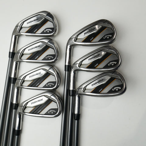 Used Callaway Mavrik Max Iron Set / 4 - PW / Regular Flex / Left-Handed