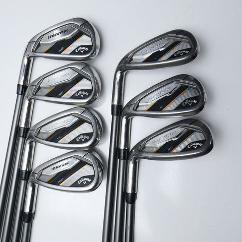 Used Callaway Mavrik Max Iron Set / 6 - SW + AW / Lite Flex / Left-Handed