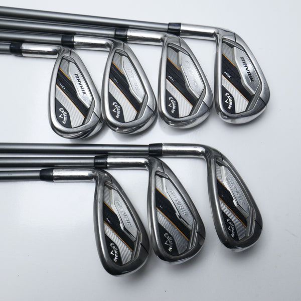 Used Callaway Mavrik Max Iron Set / 6 - SW + AW / Lite Flex / Left-Handed