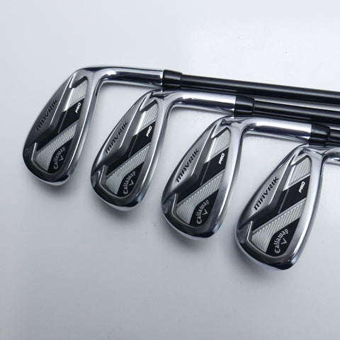 Used Callaway Mavrik Pro Iron Set / 4 - PW + AW / Stiff Flex