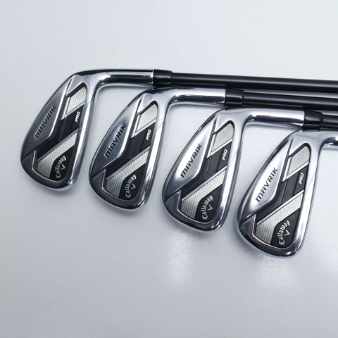 Used Callaway Mavrik Pro Iron Set / 4 - PW + AW / Stiff Flex