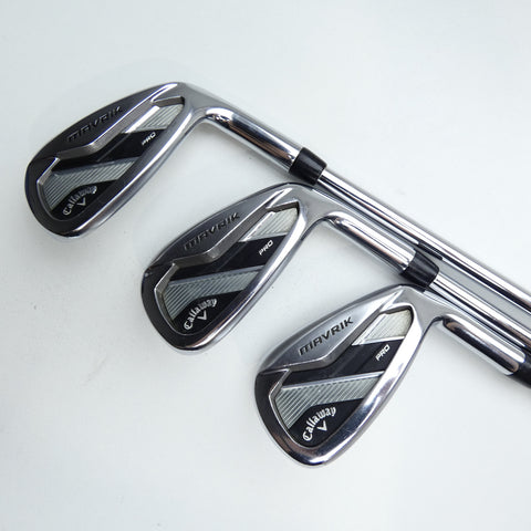 Used Callaway Mavrik Pro Iron Set / 4 - PW / Stiff Flex