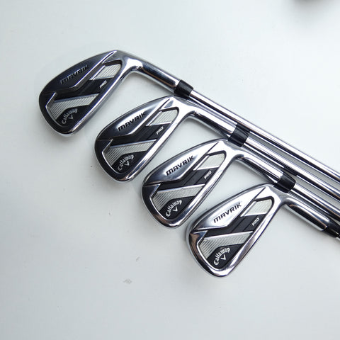Used Callaway Mavrik Pro Iron Set / 4 - PW / Stiff Flex