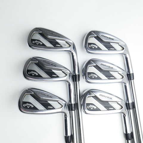 Used Callaway Mavrik Pro Iron Set / 5 - PW / Stiff Flex