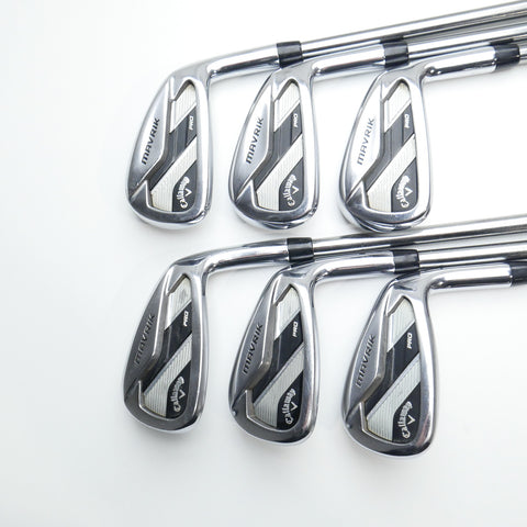 Used Callaway Mavrik Pro Iron Set / 5 - PW / Stiff Flex