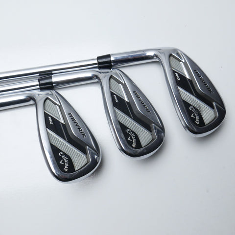 Used Callaway Mavrik Pro Iron Set / 5 - PW / X-Stiff Flex / Left-Handed
