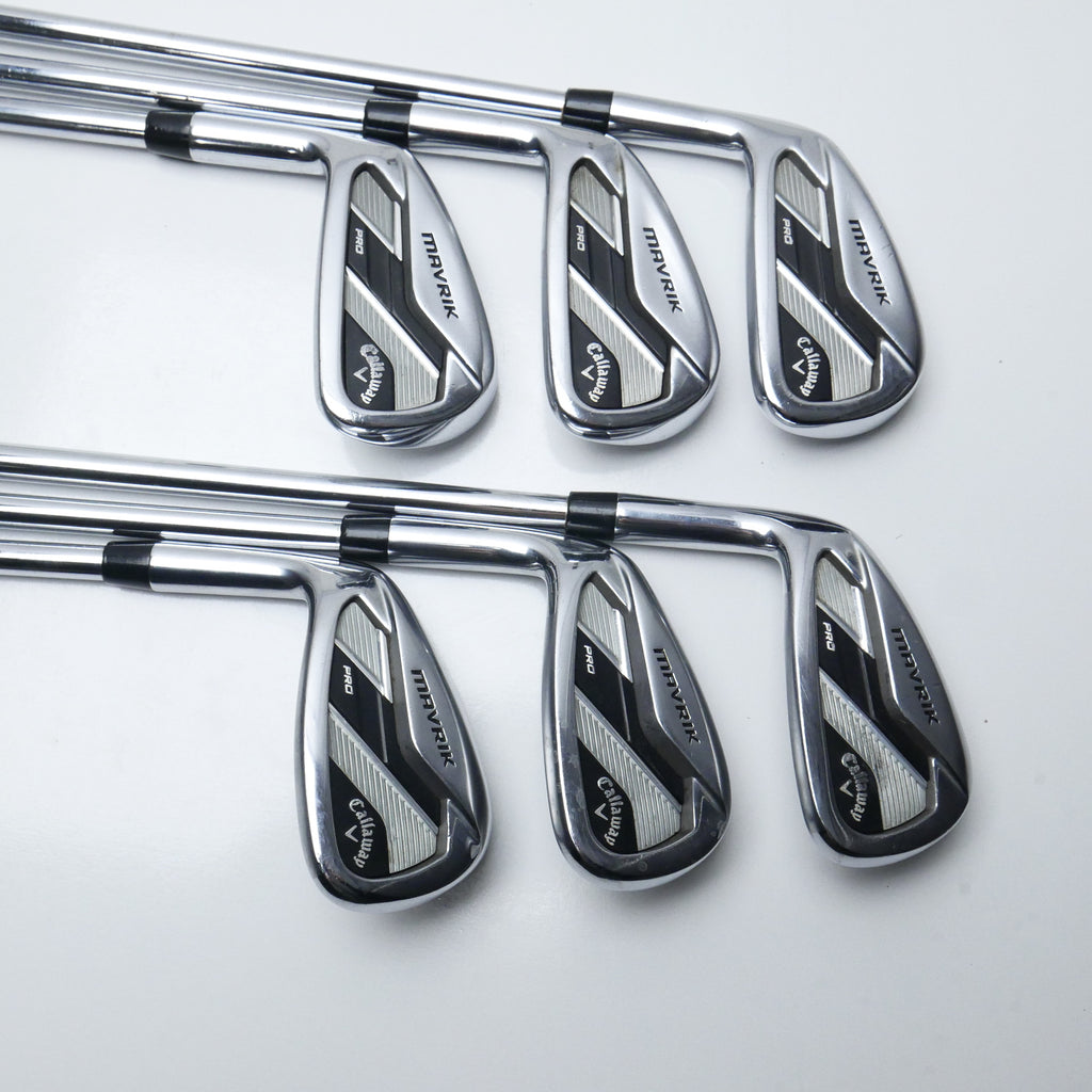 Used Callaway Mavrik Pro Iron Set / 5 - PW / X-Stiff Flex / Left-Handed