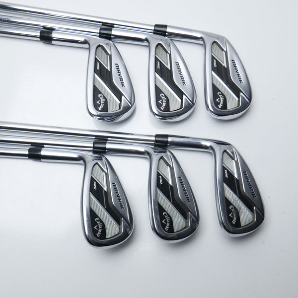 Used Callaway Mavrik Pro Iron Set / 5 - PW / X-Stiff Flex / Left-Handed