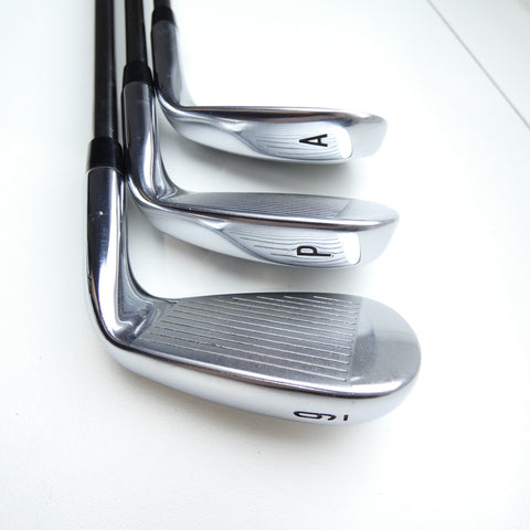 Used Callaway Mavrik Pro Iron Set / 6 - PW + AW / A Flex / Left-Handed