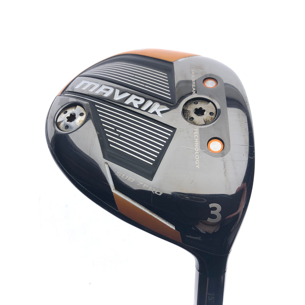 Used Callaway Mavrik Subzero 3 Fairway Wood / 15 Degrees / Stiff Flex