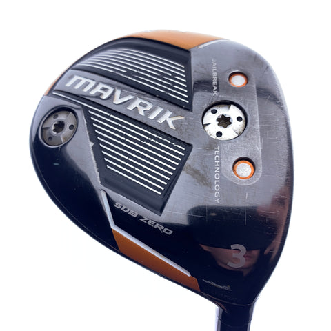 Used Callaway Mavrik Subzero 3 Fairway Wood / 15.0 Degrees / X-Stiff Flex
