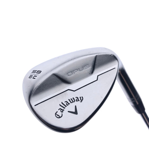Used Callaway Opus Brushed Chrome Lob Wedge / 58.0 Degrees / Stiff Flex