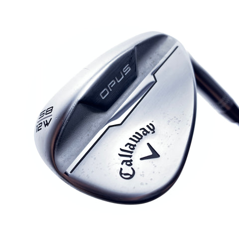 Used Callaway Opus Brushed Chrome Lob Wedge / 58.0 Degrees / Wedge Flex