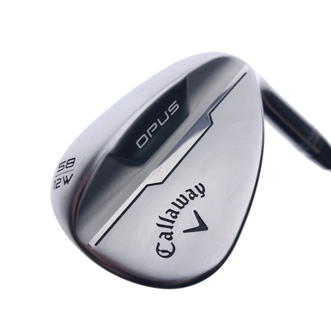 Used Callaway Opus Brushed Chrome Lob Wedge / 58.0 Degrees / Wedge Flex