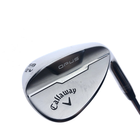 Used Callaway Opus Brushed Chrome Lob Wedge / 58.0 Degrees / Wedge Flex