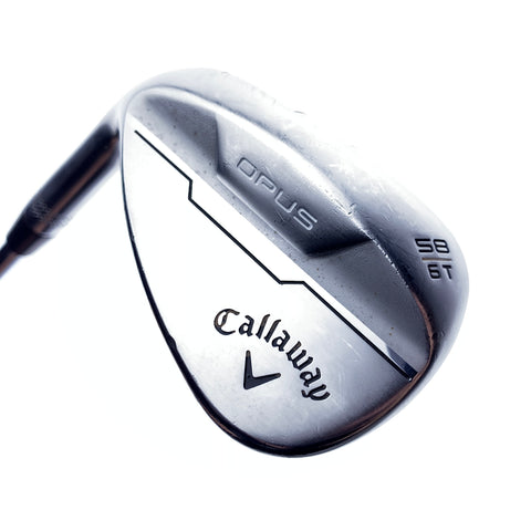 Used Callaway Opus Brushed Chrome Lob Wedge / 58.0 Degrees / Wedge Flex / L-H