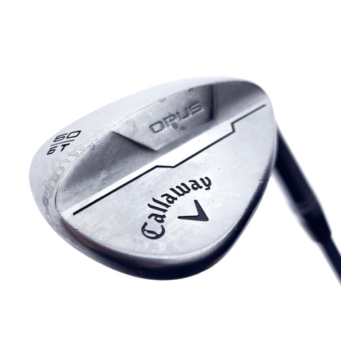 Used Callaway Opus Brushed Chrome Lob Wedge / 60.0 Degrees / Stiff Flex