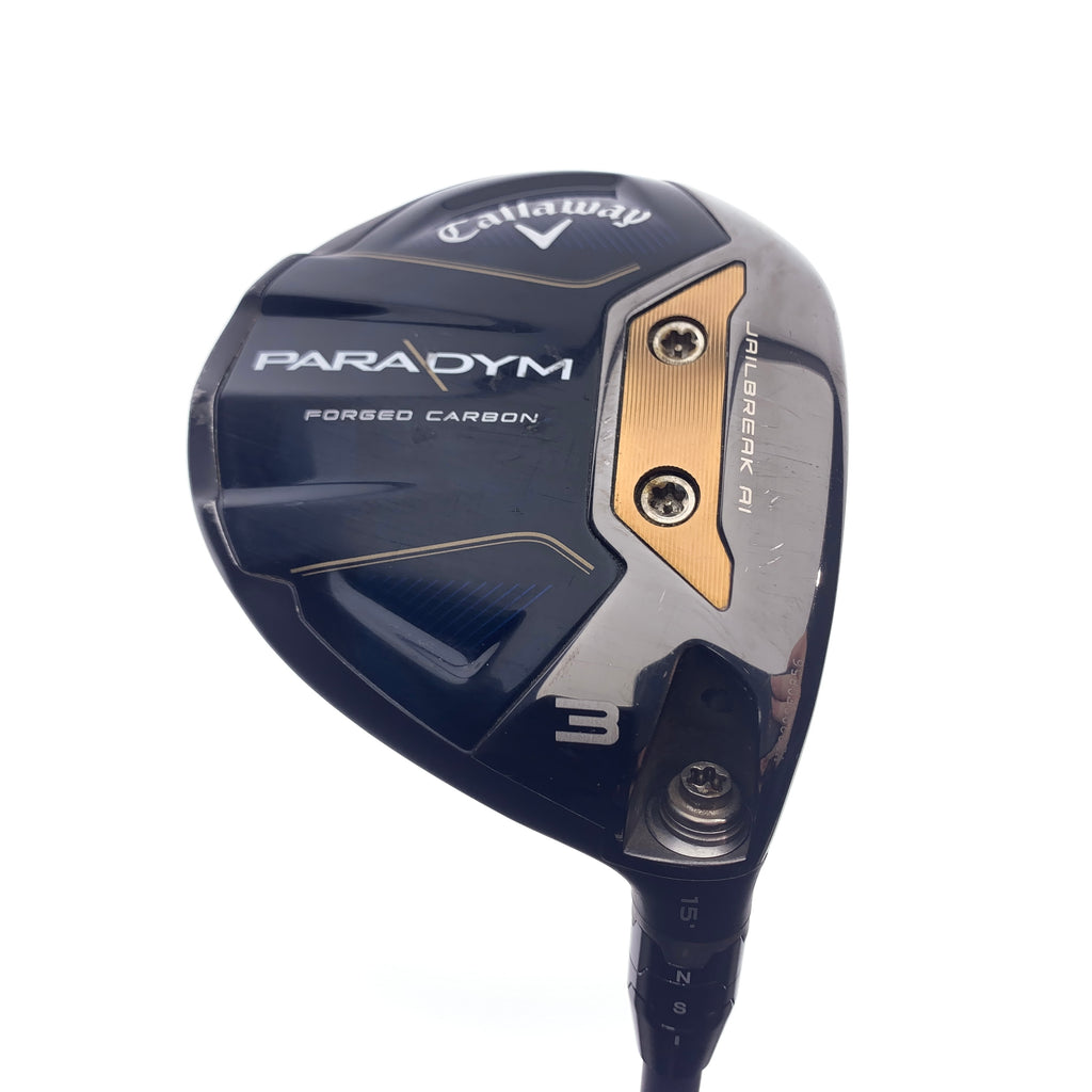 Used Callaway Paradym 3 Fairway Wood / 15.0 Degrees / Stiff Flex