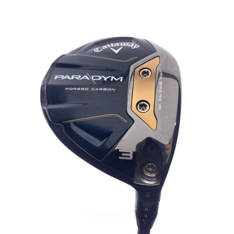 Used Callaway Paradym 3 Fairway Wood / 15.0 Degrees / Stiff Flex