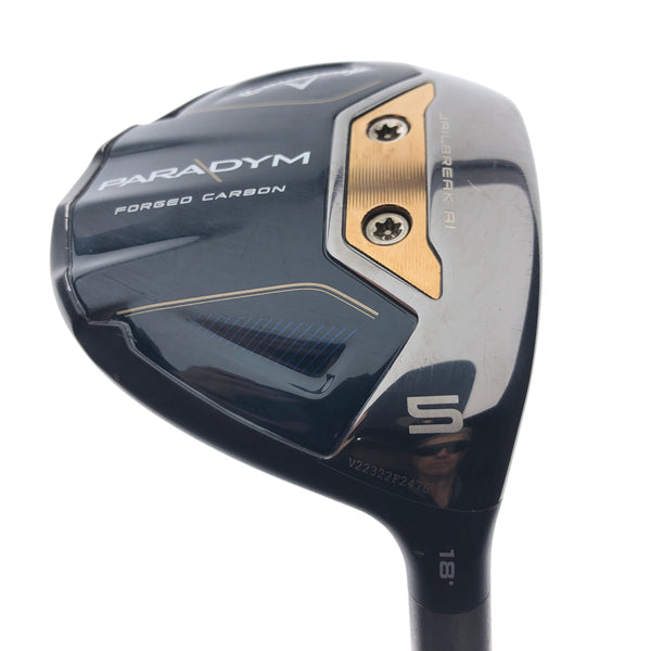 Used Callaway Paradym 5 Fairway Wood / 18 Degrees / Regular Flex
