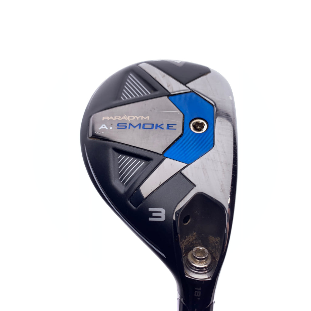 Used Callaway Paradym Ai Smoke 3 Hybrid / 18 Degrees / Regular Flex