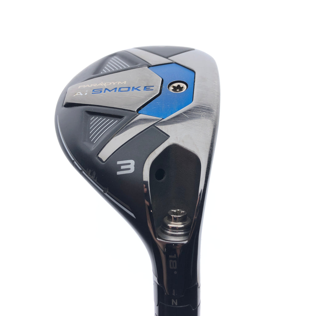 Used Callaway Paradym Ai Smoke 3 Hybrid / 18 Degrees / Regular Flex