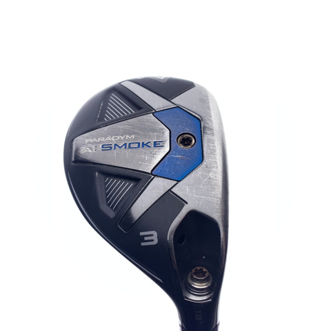 Used Callaway Paradym Ai Smoke 3 Hybrid / 18 Degrees / Stiff Flex