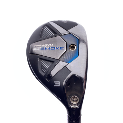 Used Callaway Paradym Ai Smoke 3 Hybrid / 18 Degrees / Stiff Flex