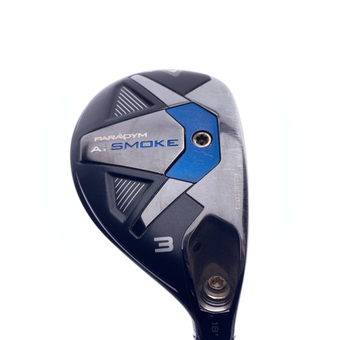 Used Callaway Paradym Ai Smoke 3 Hybrid / 18 Degrees / Stiff Flex