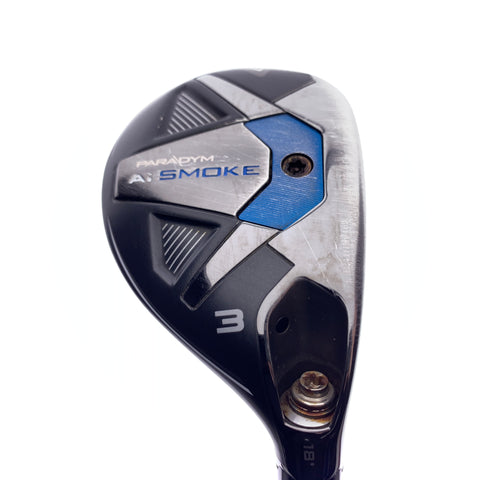Used Callaway Paradym Ai Smoke 3 Hybrid / 18 Degrees / Stiff Flex