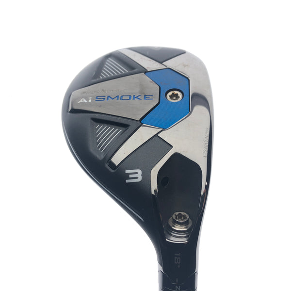 Used Callaway Paradym Ai Smoke 3 Hybrid / 18 Degrees / Stiff Flex
