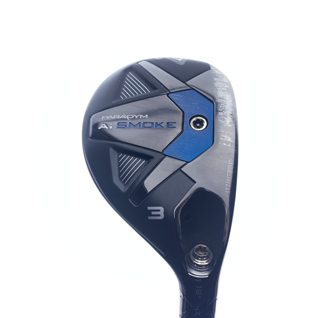 Used Callaway Paradym Ai Smoke 3 Hybrid / 18.0 Degrees / Regular Flex