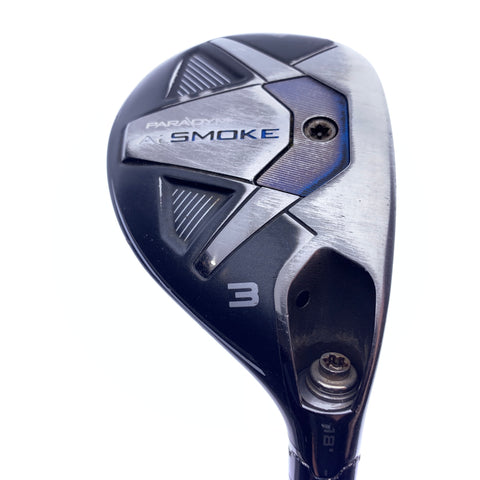 Used Callaway Paradym Ai Smoke 3 Hybrid / 18.0 Degrees / Regular Flex
