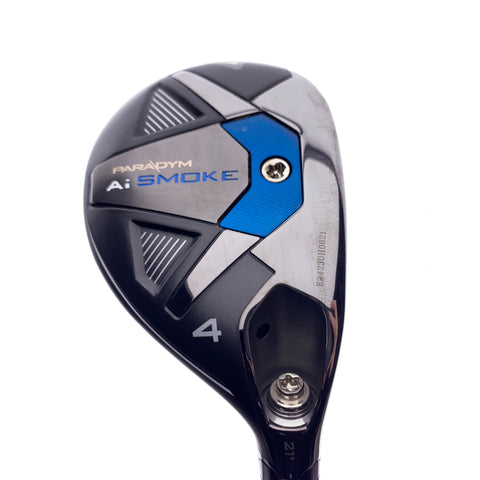 Used Callaway Paradym Ai Smoke 4 Hybrid / 21 Degrees / Stiff Flex