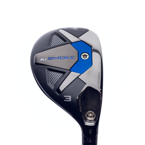 Used Callaway Paradym Ai Smoke HL 3 Hybrid / 18 Degrees / Regular Flex