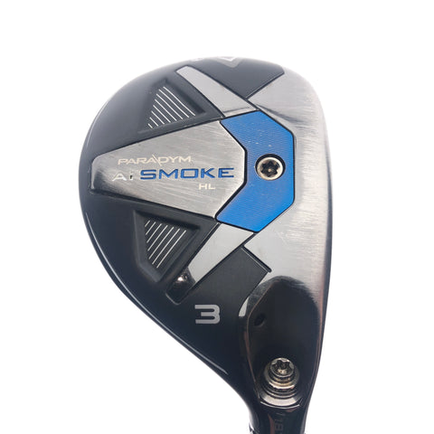 Used Callaway Paradym Ai Smoke HL 3 Hybrid / 18 Degrees / Regular Flex