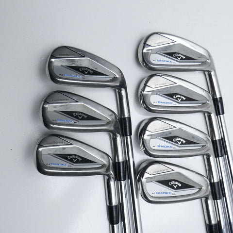 Used Callaway Paradym Ai Smoke HL Iron Set / 5 - PW + AW / Stiff Flex